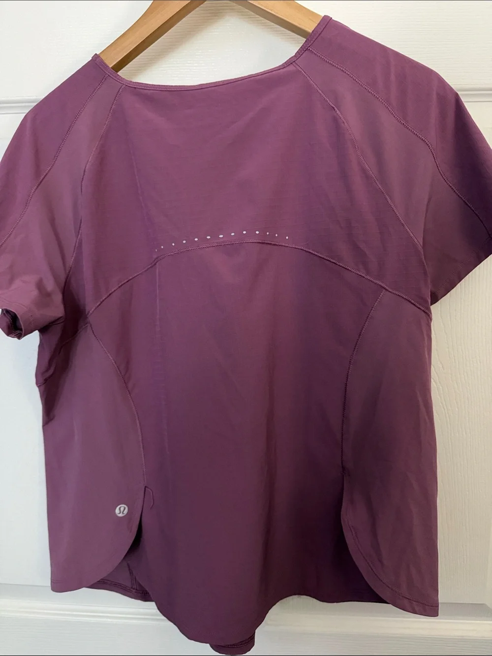 Lululemon Women's Purple Short-Sleeve Active Top